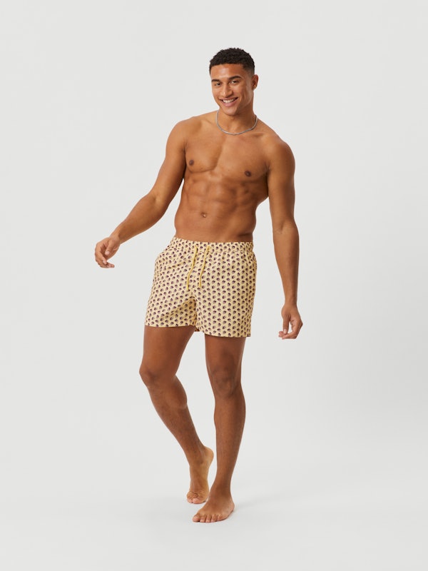 Borg Print Swim Shorts