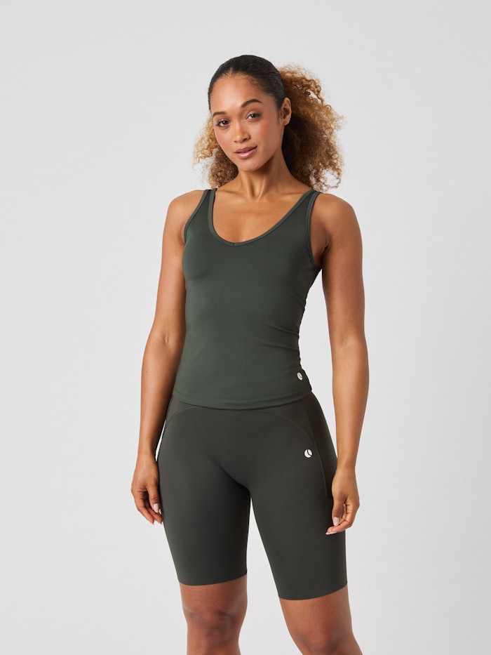 Ace Deep V Neck Tank Top