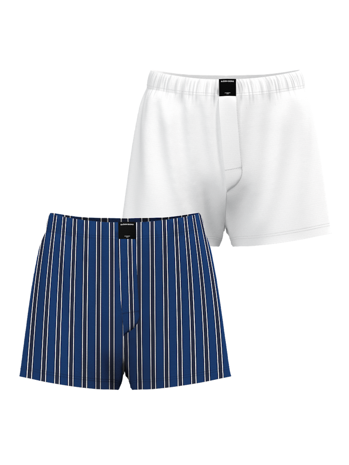 Cotton Stretch Woven Boxer Shorts 2-pack