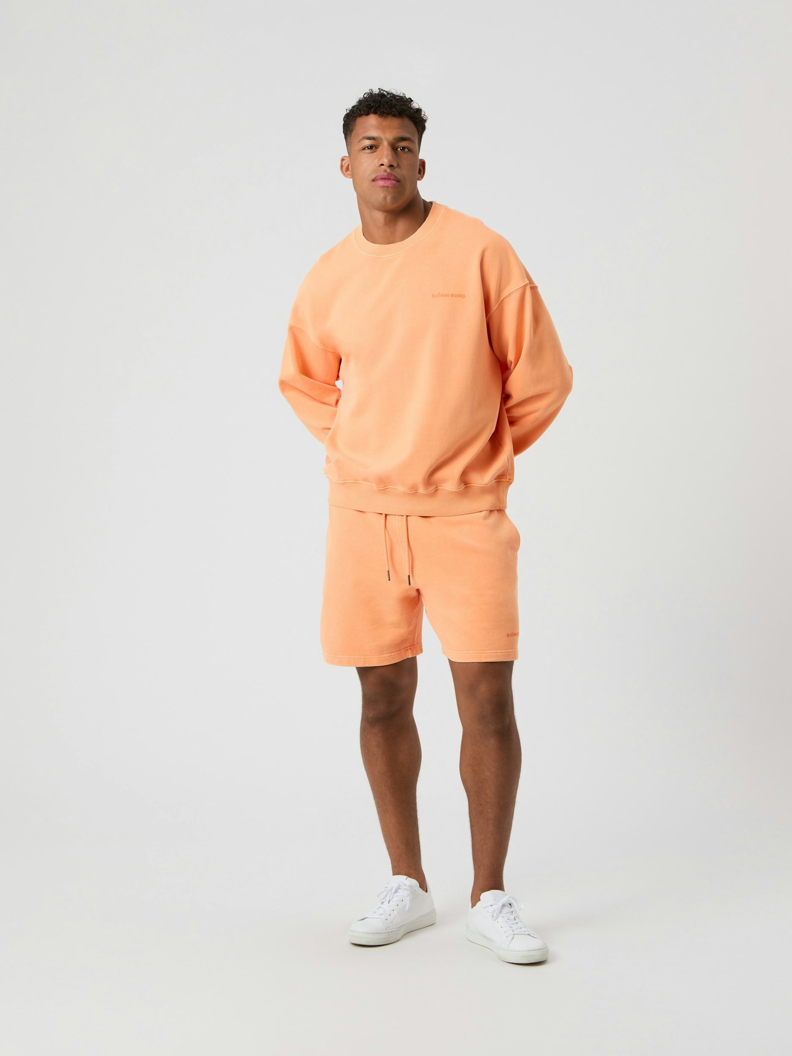 Borg Oversized Washed Sweatshorts image 1
